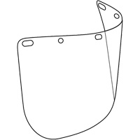 Visi&egrave;re d&eacute;coup&eacute;e &agrave; l'emporte-pi&egrave;ce Dynamic, Polycarbonate, Teinte Transparent Equipex