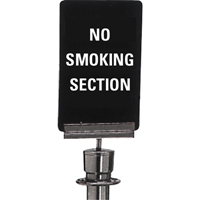 Enseigne de contr&ocirc;le des foules  No Smoking , 11" x 7", Plastique, Anglais Equipex