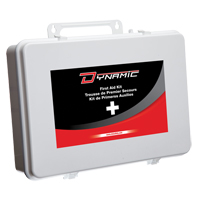 Trousse de premiers soins pour autobus scolaire Dynamic, Dispositif m&eacute;dical Classe 1, 36 unit&eacute;s/Boîte en m&eacute;tal Equipex