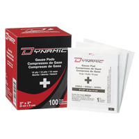 Gaze Dynamic, Tampon, 2" lo x 2" la, St&eacute;rile, Dispositif m&eacute;dical Classe 1 Equipex