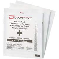 Gaze Dynamic, Tampon, 2" lo x 2" la, St&eacute;rile, Dispositif m&eacute;dical Classe 1 Equipex