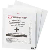Dynamic Gauze, Pad, 3" L x 3" W, Sterile, Medical Device Class 1 Equipex