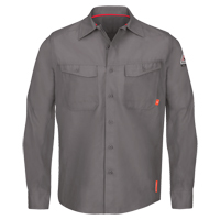 IQ Endurance&reg; Men's Work Shirts, Small, Grey Equipex