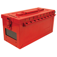 Petit boîtier verrouillable pour groupe, Rouge Equipex