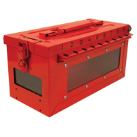 Petit boîtier verrouillable pour groupe, Rouge Equipex