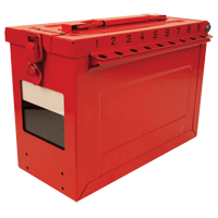 Grand boîtier verrouillable pour groupe, Rouge Equipex