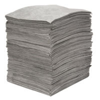 Premium Meltblown Sorbent Pads, Universal, 15" x 18", 30 gal. Absorbancy Equipex