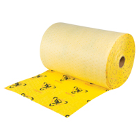 Rouleaux d'avertissement de premi&egrave;re qualit&eacute; - absorbants haute visibilit&eacute;, Lourd, 150' lo x 24" la, Absorption 37,6 gal. Equipex