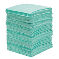 Premium Bonded Sorbent Pads, Hazmat, 15" x 18", 30 gal. Absorbancy Equipex