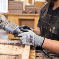 Cut Resistant Glove, Size Small/7, 10 Gauge, Foam Nitrile Coated, Dyneema&reg; Shell, ASTM ANSI Level A3/EN 388 Level C Equipex