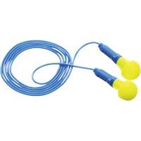 E-A-R Push-Ins Earplugs, Corded, Pair - Polybag, 28/23 dB NRR, One-Size Equipex