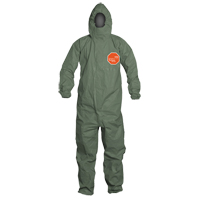 Tychem&reg; 2000 SFR Protective Coveralls, Small, Green Equipex