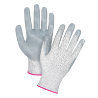 High-Performance Cut-Resistant Gloves, Size 5/2X-Small, 13 Gauge, Nitrile Coated, HPPE Shell, ANSI/ISEA 105 Level 4/EN 388 Level 5 Equipex