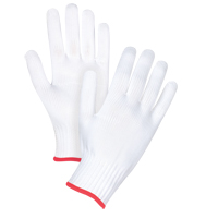 Seamless String Knit Gloves, Polyester, 10 Gauge, Small Equipex