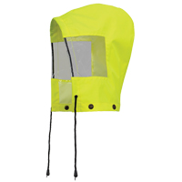 6037H Hood for Traffic Control Waterproof Safety Jacket, High Visibility Lime-Yellow, Polyester Equipex
