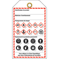&eacute;tiquettes pour le milieu de travail, Papier cartonn&eacute;, 3-3/8" la x 5-3/4" h, Français Equipex