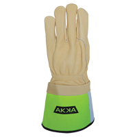 Lineman's Gloves, Small, Grain Cowhide Palm Equipex