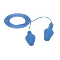 Bouchons d'oreilles d&eacute;tectables E-A-Rsoft UltraFit, Avec cordon, R&eacute;gulier, Vrac - Sac en poly, NRR dB 25 Equipex