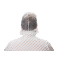 Cagoule jetable, Polypropyl&egrave;ne, Blanc Equipex