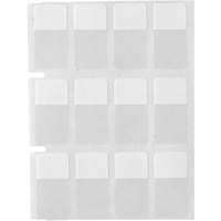 Core Series Self-Laminating Wire & Cable Labels, Vinyl, 0.5" L x 0.75" H, Clear Equipex