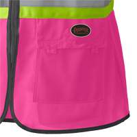 139PK Veste de s&eacute;curit&eacute; pour femme, Rose, T-petit, Polyester Equipex