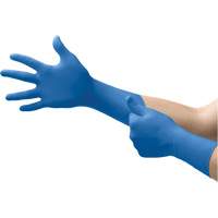 Microflex&reg; SafeGrip SG-375 Medical Exam Gloves, Small, Latex, 11-mil, Powder-Free, Blue, Class 2 Equipex