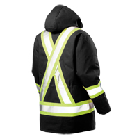 Safety Parka, Black, Large Equipex