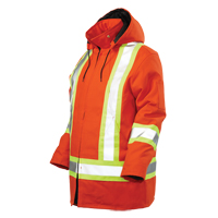 Safety Parka, High Visibility Orange, Large Equipex