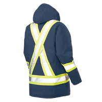 Safety Parka, Navy Blue, Large Equipex
