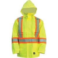 Manteau Open Road, Polyester/Polyur&eacute;thane, Jaune lime haute visibilit&eacute;, Petit Equipex