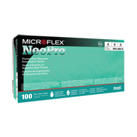 NEOPRO&reg; Gloves, X-Small, Neoprene, 5.1-mil, Powder-Free, Green, Class 2 Equipex
