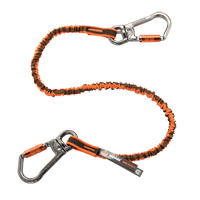 Squids&reg; 3119F(x) Double-Locking Tool Lanyard with Swivel, Bungee, Dual Carabiner Equipex