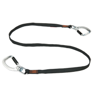Squids&reg; 3139  Double-Locking Tool Lanyard with Swivel, Fixed Length, Dual Carabiner Equipex