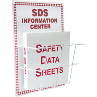 Basket-Style Aluminum Safety Data Sheet Center, English, Binders Included Equipex
