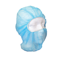 Disposable Balaclava Hood, Polypropylene, Blue Equipex