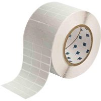 Glossy Rating Plate Labels, Metalized Polyester, 1" L x 0.5" H, Silver Equipex