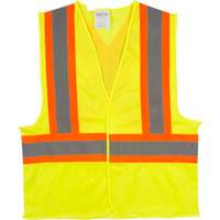 Veste de s&eacute;curit&eacute; pour la circulation, Jaune lime haute visibilit&eacute;, Moyen, Polyester Equipex