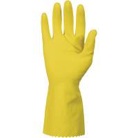 ChemStop Gloves, Size Small/7, 12" L, Latex, Flock-Lined Inner Lining, 12-mil Equipex