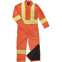Reflective Duck Coveralls, Small, Orange Equipex