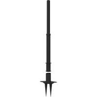 PLUS Barrier Post, 42" High, Black Equipex