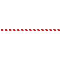 Tough-Mark Heavy-Duty Floor Marking, Rectangle, 48" L x 2" W, Red and White, Polyethylene Equipex