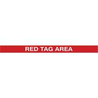 Tough-Mark Heavy-Duty Floor Marking, Rectangle, 48" L x 2" W, Red, Polyethylene Equipex