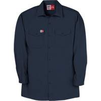 Arc Flash Work Shirt, Small, Navy Blue Equipex