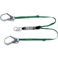 V-Series Lanyard, 6', Rebar Hook Center, Snap Hook Leg Ends, Polyester Equipex