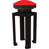 Balise stroboscopique rouge et support pour le syst&egrave;me de barri&egrave;re PLUS, Noir Equipex