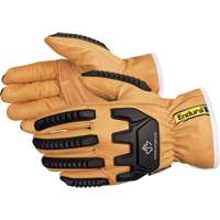 Gants de conducteur antichocs Endura, T-petit, Paume en Cuir fleur de ch&egrave;vre, Thinsulate Equipex