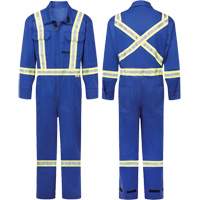 Combinaisons ignifuges 7 oz Avenger, Taille 38 (grand taille), Bleu royal Equipex