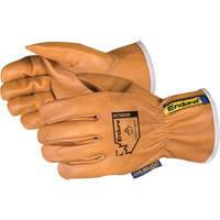 Gants de conducteur Oilbloc Endura, Petit, Paume en Cuir fleur de ch&egrave;vre Equipex