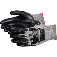 TenActiv Anti-Impact Cut-Resistant Composite Knit Gloves, 6, Synthetic Palm, Knit Wrist Cuff Equipex