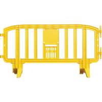 Movit Barricade, Interlocking, 78" L x 39" H, Yellow Equipex